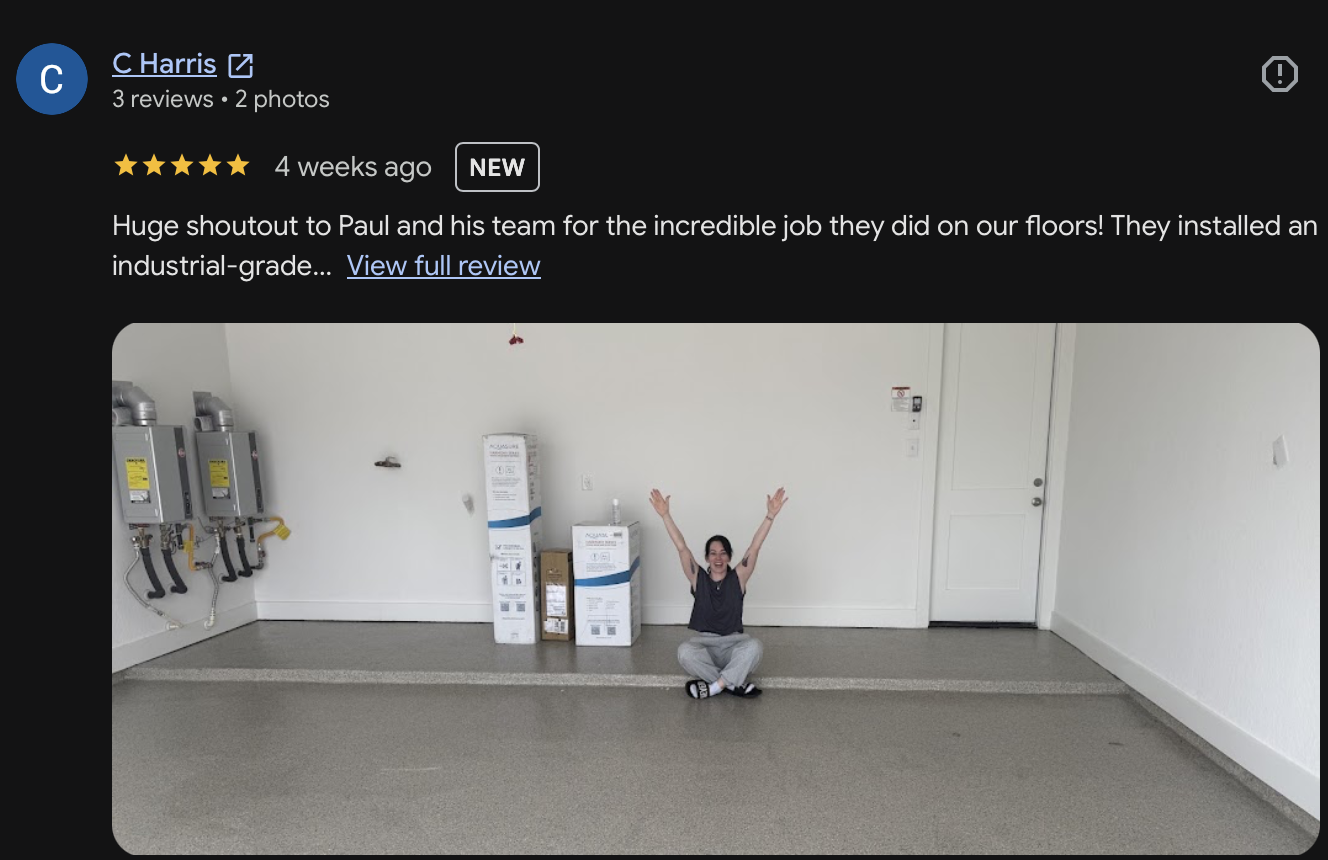 Google review from C. Harris