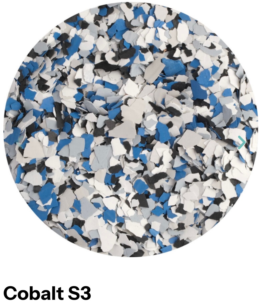 Cobalt epoxy flake blend