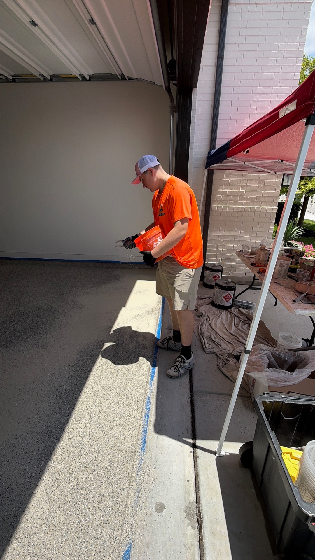 Broadcasting flakes on install day